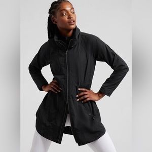 NWT Athleta Drip Drop Black Jacket Size 3X.